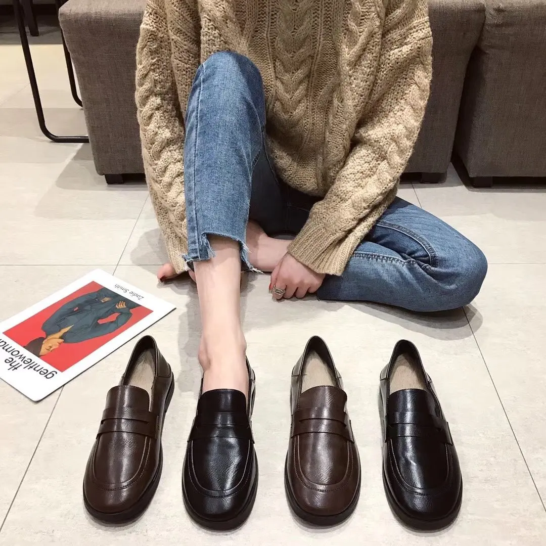 

Soft Leather Rabbit Fur WOMEN'S Leather Shoes