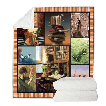 

Double-Sided Home Blanket Casual Comfort Super Soft Sherpa Wool Material Children Adult Blanket Home Textile