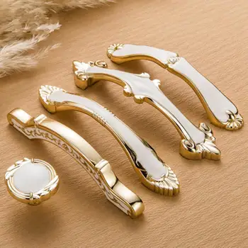 

European style wardrobe cabinets light luxury handle drawer shoe cabinet handle hardware furniture cabinet door handle single ho