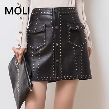 

Mini genuine leather skirt women sexy 2020 new fahion black and white real sheepskin leather skirts womens female
