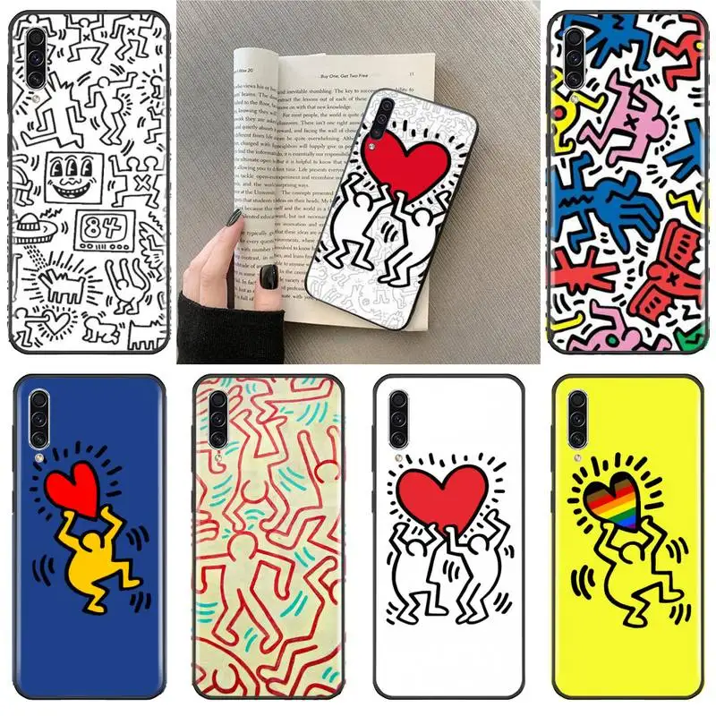 

Keith Haring art Phone Case For Samsung Galaxy J2 J4 J5 J6 J7 J8 2016 2017 2018 Prime Pro plus Neo duo