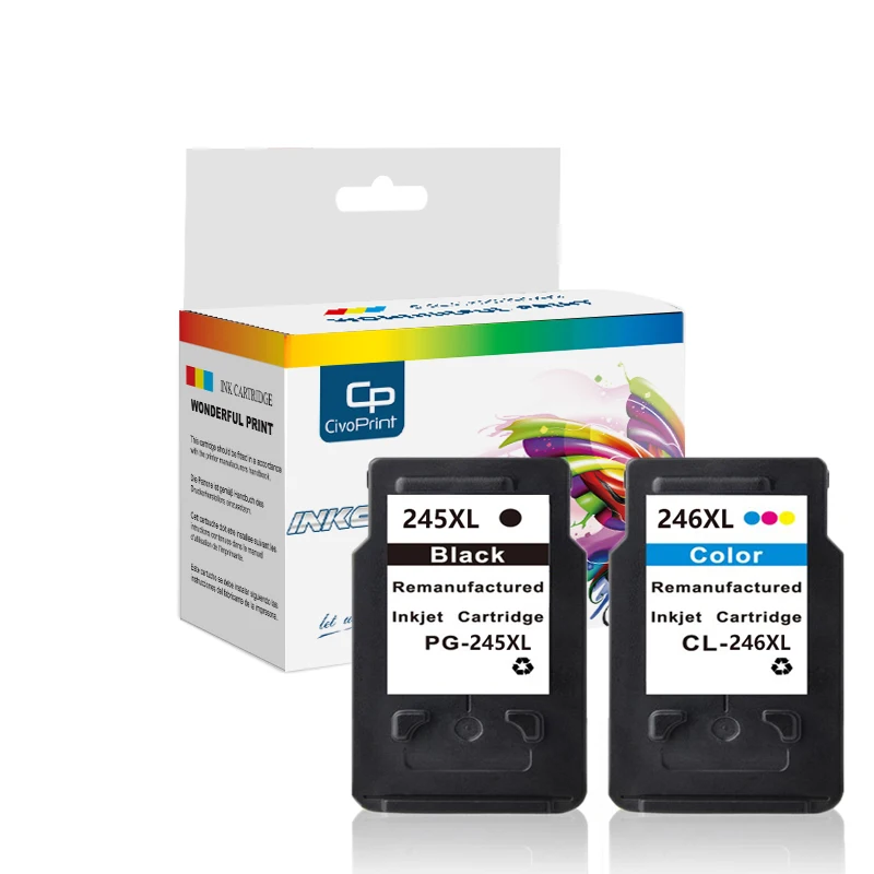 

Civoprint PG-245XL PG245XL PG245 CL246 чернильные картриджи для Canon PG 245 PG-245 CL 246 для Pixma iP2820 MX492 MG2924 MX492 MG2520