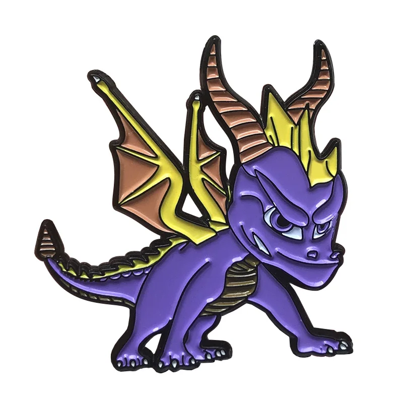 Фиолетовый дракон для видеоигр|Броши| |