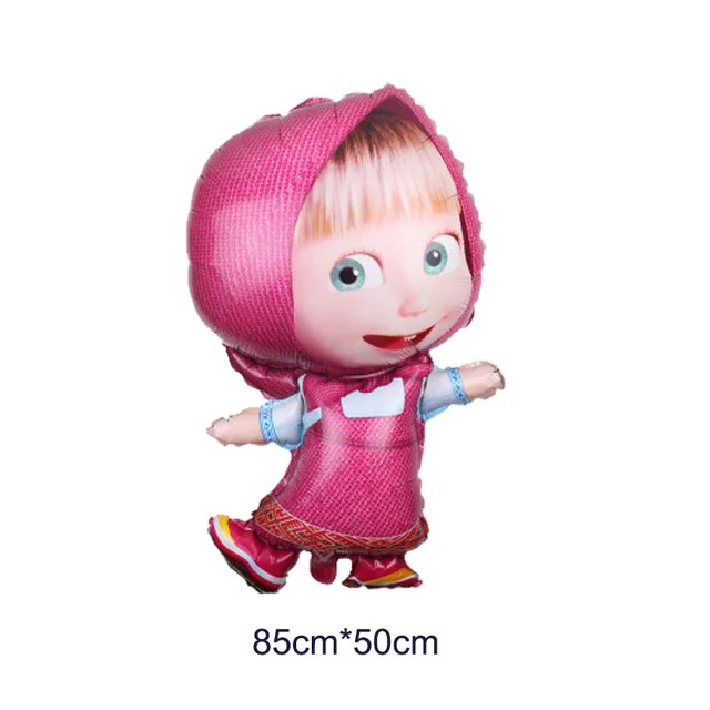 2pcs Вечерние воздушные шары Martha and bear из фольги для девочек и мишек для 3th 4th 5th Martha на день рождения для украшения детского душа 3 лет - Цвет: 2pcs