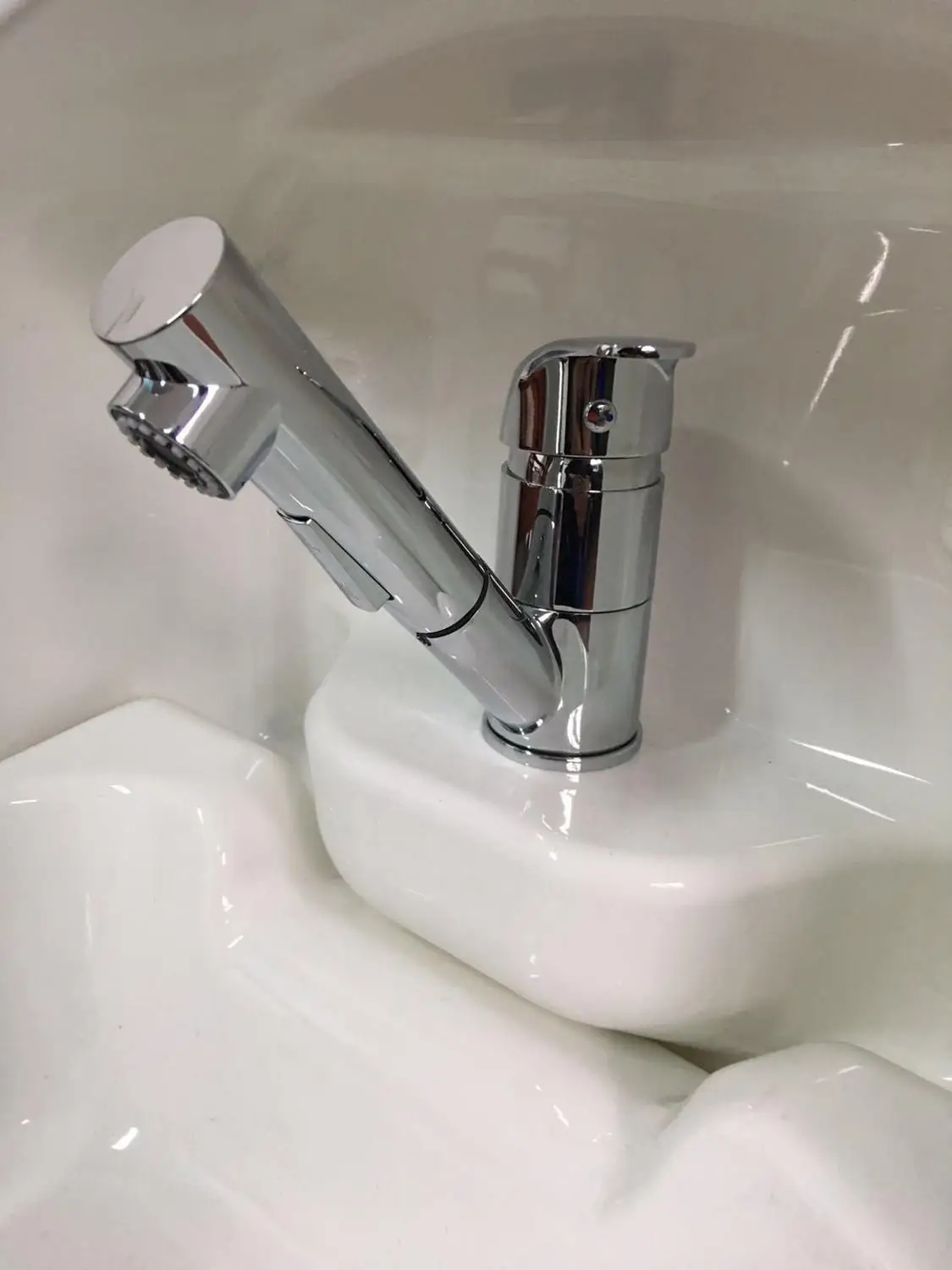 

Copper Pull-Out Cold Hot Water Faucet Tap for Boat RV Caravan Camper GR-S002C