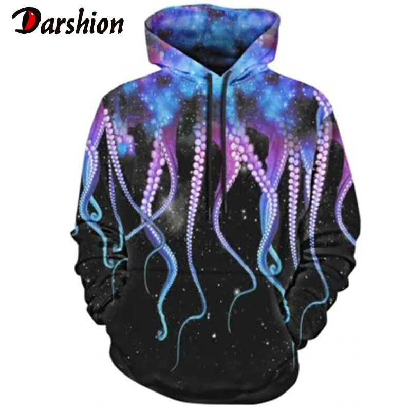 

New 3D Octopus Printed Men Hoodie Sweatshirts Fashion Pullover Autumn Winter Hoodie Tracksuits Hip Hop Casual Hooded Clothes 4XL