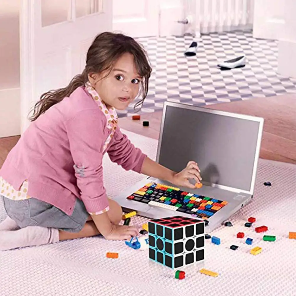 Kuulee 3x3x3 Гладкий Operateing углеродное волокно волшебный куб для снятия стресса игрушка для детей Высокое качество ребенок интересные игрушки