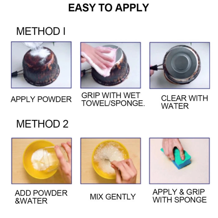 Универсальный набор чистящих порошков для домашнего обеззараживания пятен для удаления ржавчины многоцелевой порошок SLC88