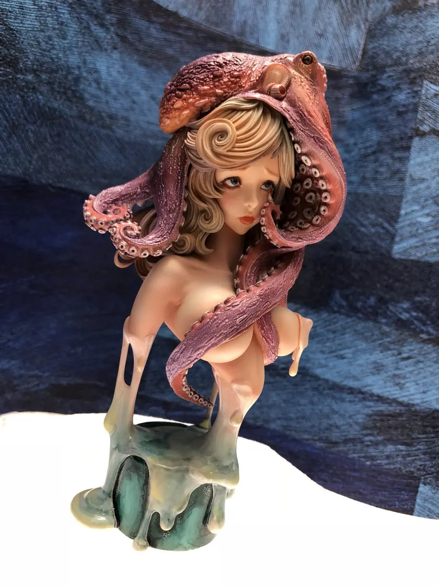 Details about  / Octopus Girl Figure Unassembled Resin Garage Kits Unpainted Model Toy