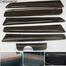 CHESHUNZAI 6 шт. Дверная панель тире отделка набор цвет дерева для VW Vento Jetta MK6 2012- TDI 16D 858 415 16D858415