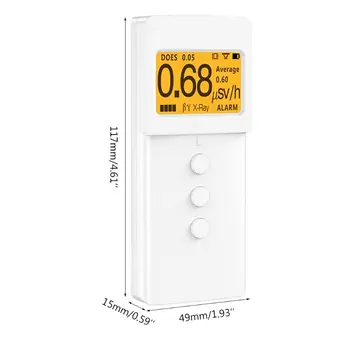 

KB6011 Geiger Counter Nuclear Radiation Detector Dosimeter Beta Gamma X-Ray Test 28TC