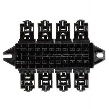 

Car 20-Way Blade Fuse Holder 8 Way Relay Box Circuit Protector Distribution Block with 40pcs Connection Terminal