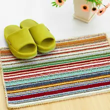 Нескользящий плотный полосатый коврик, подушка для пола, коврик для ванной, украшение случайный цвет