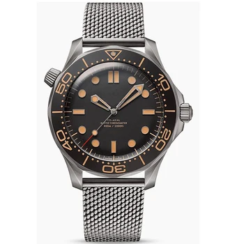 

NATO Stainless Steel Men James Bond 007 Watches 2813 Movement "No Time to Die" Limited Edition Sapphire Orange Ceramic Watch