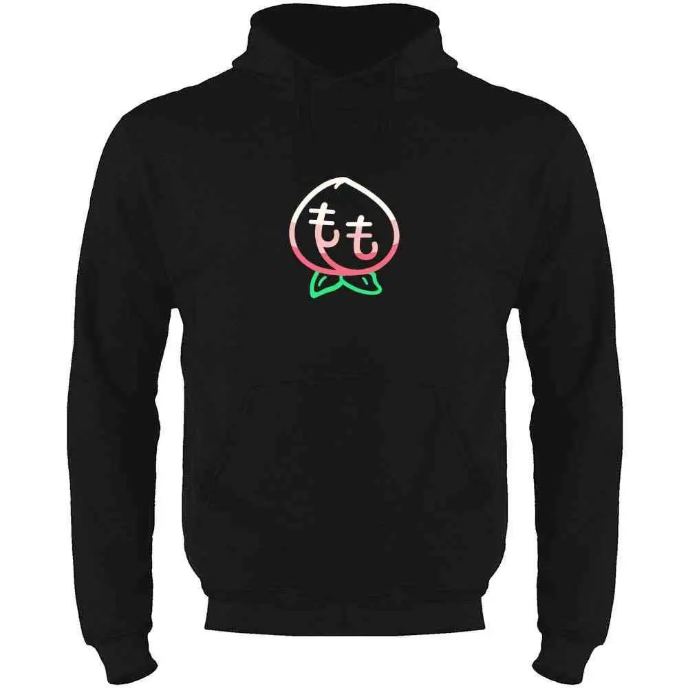 Momo японский персик милый Kawaii Толстовка толстовки для мужчин унисекс мужчин wo мужчин Толстовка