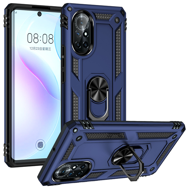 For HUAWEI Nova 9 8i 7 7i P40 P40 PRO Mate40 Mate40 pro Mate30 P30lite Case Shockproof Armor Magnetic MetalRing Stand Cover
