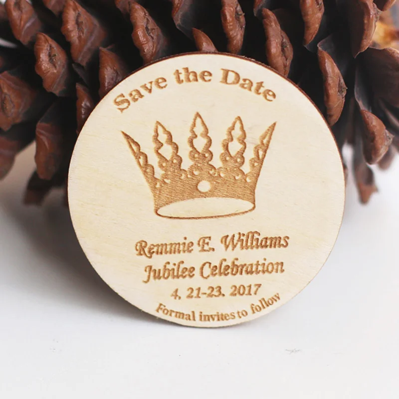 Custom-crown-save-the-date-magent-wedding-wooden-magnet-save-the-date-wedding-favors-personalized-save