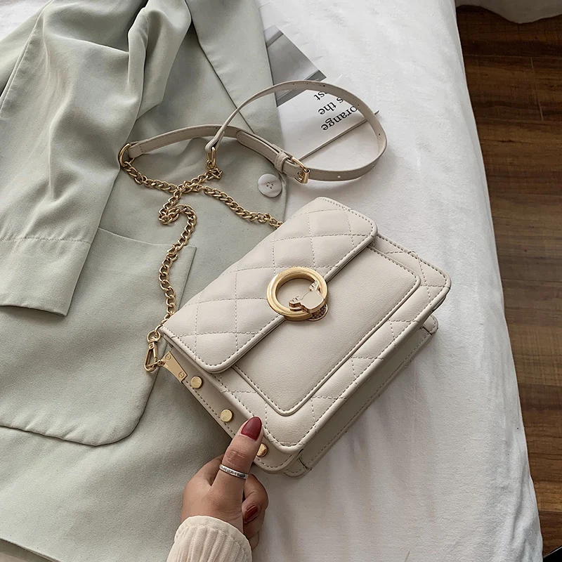 Роскошные кожаные мини-сумки через плечо для женщин 2020 сумка-мессенджер на