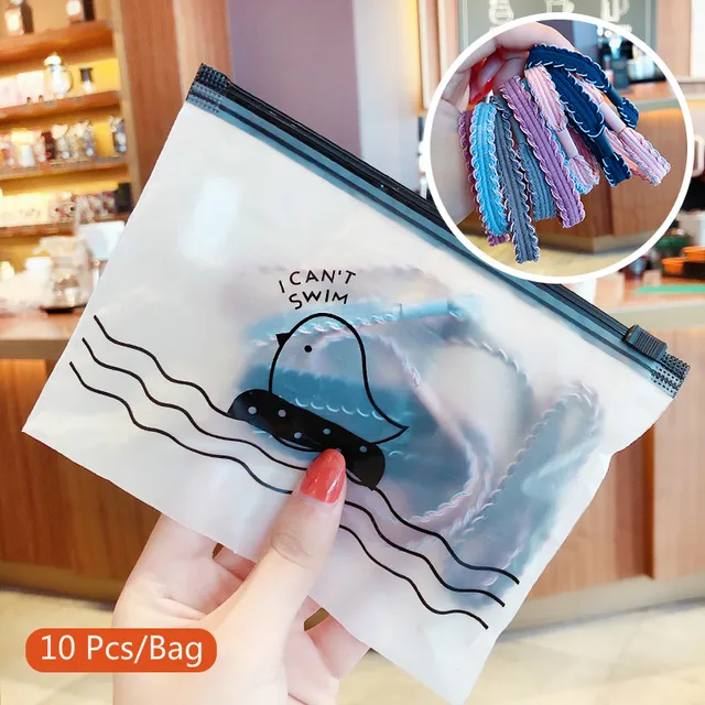 10/50/100 Pcs/Set Women Girls Colors Soft Scrunchies Elastic Hair Band Lady Lovely Solid Rubber Bands Female Hair Accessories 8-10 Pcs