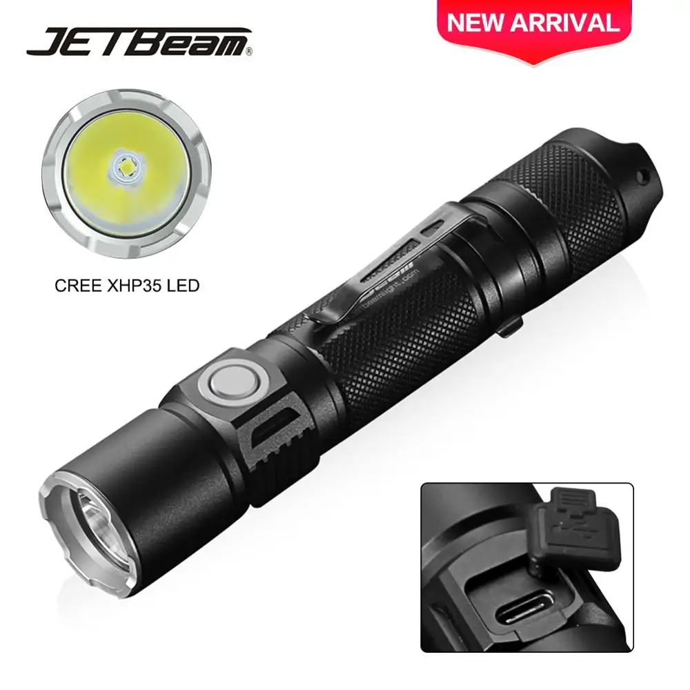 JETBeam PC20 1800LM мощный Военный полицейский светодиодный фонарик Cree XHP35