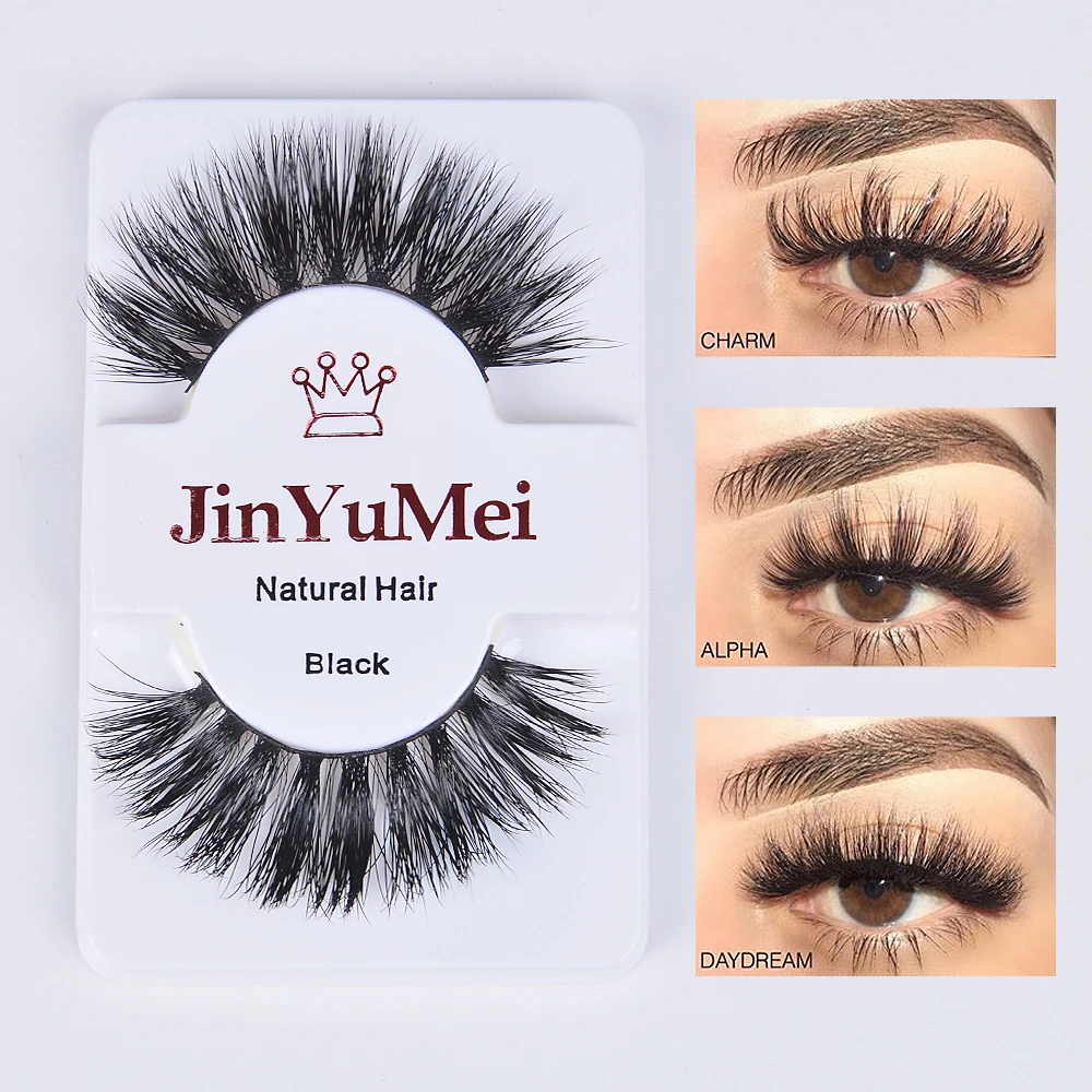 Накладные норковые ресницы 3D профессиональные натуральные удлиняющие густые