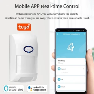 Tuya Smart WiFi Infrared Detectors Outdoor Wireless PIR Alarm Motion Sensor Compatible With Tuya/Smart Life APP Smart Home