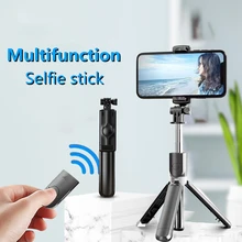 

2022New 3 in 1 Mini Bluetooth Selfie Stick Foldable Mobile Phone Tripod Extendable Monopod With Wireless Remote Shutter For