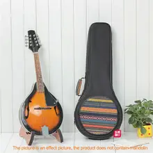 Высококачественный этнический стиль A Форма Сумка для мандолины для mandolin утолщаются плечо Gig Сумка Чехол Frabic черный