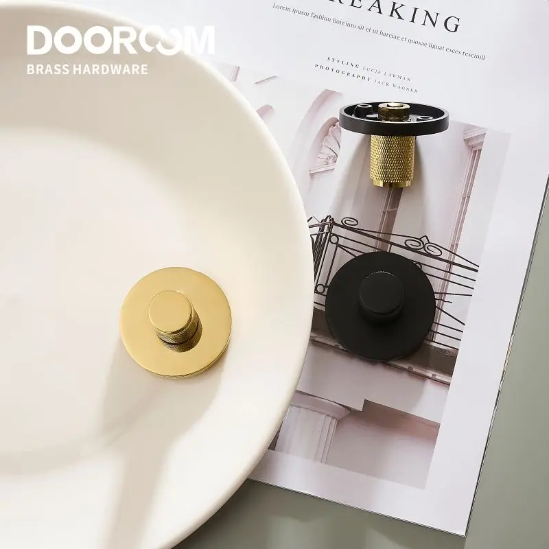 Dooroom латунный скрытый дверной замок набор накатанный черный золотой интерьер
