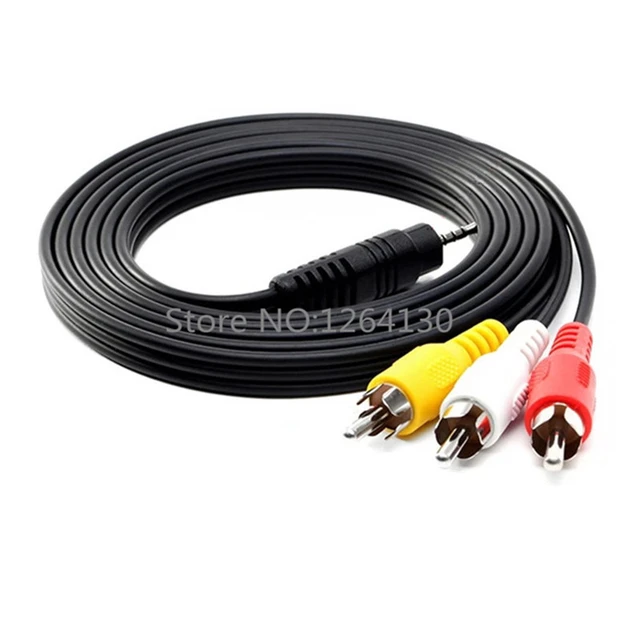 Câble 1,50m Audio-Video - Jack 3.5mm mâle - 3 x RCA mâle