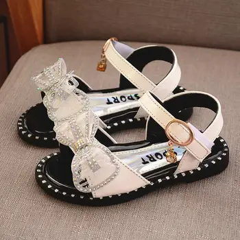 

Toddlers Girls Sandals Summer Brand New Kids Sandals Bowtie Children Beach Shoes With Bow-knot Sweet Cute For Baby Girl Sandal