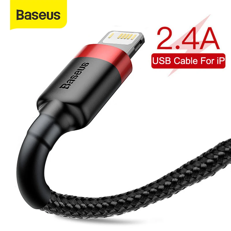 Baseus Usb Cable For Iphone Se 11 Pro Max Xs X Cable 2 4a Fast Charging Cable For Iphone 7 8 Plus Charger Cable Usb Data Cord Mobile Phone Cables Aliexpress