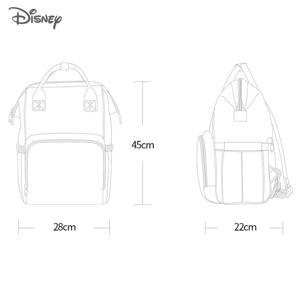 Disney USB сумка для детских подгузников водонепроницаемый мумия подгузник рюкзак многофункциональный большой емкости дорожный рюкзак влажная сумка для ухода за ребенком