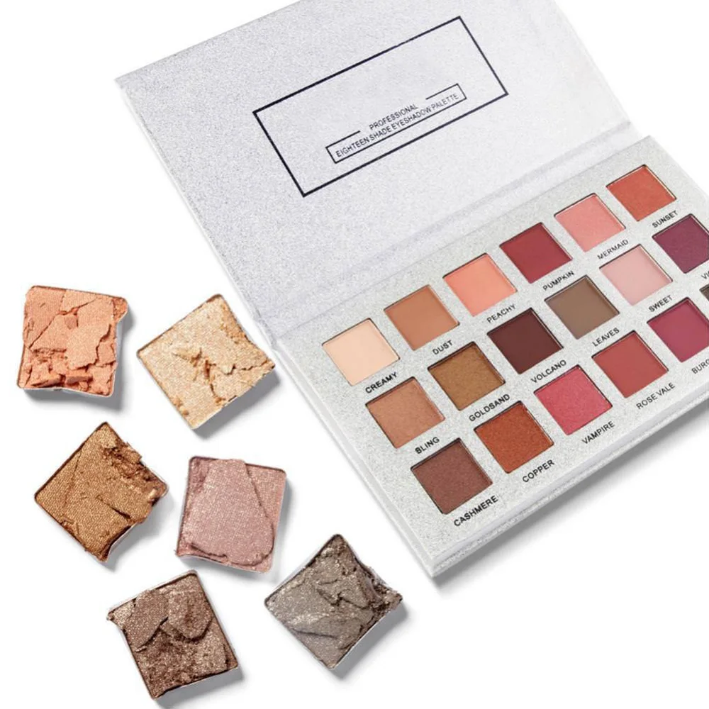 18 Colors Eyeshadow Palette Waterproof Shimmer Eye Shadow Cosmetic Make Eyeshadows