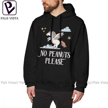 

Peanuts Hoodie No Peanuts Please Unicorn Theme For Peanut Allergy Kids Hoodies Streetwear Male Pullover Hoodie Cool Long Hoodies