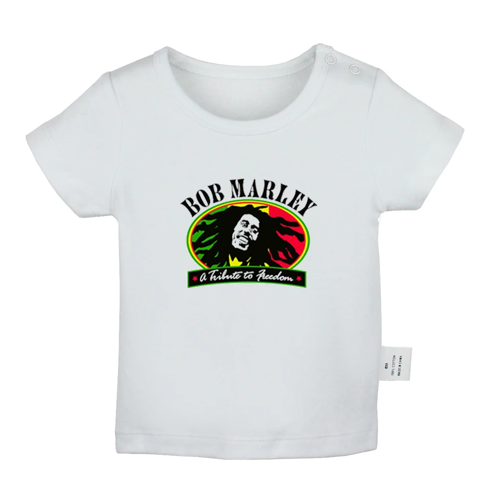 JcBabyYW716D Bob Marley/футболки для новорожденных мальчиков и девочек с музыкальным дизайном и изображением Роба Неста Марли Регги футболки с короткими рукавами с графическим принтом для малышей - Цвет: JcBabyYW716D