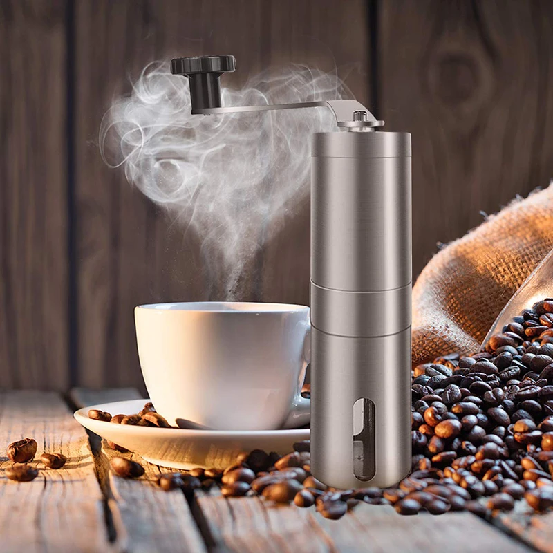 Commercial Coffee Bean Grinder Hand Crank Precise Conical Ceramic Burr  Washable Portable Manual Espresso Coffee Mill Kitchen - AliExpress