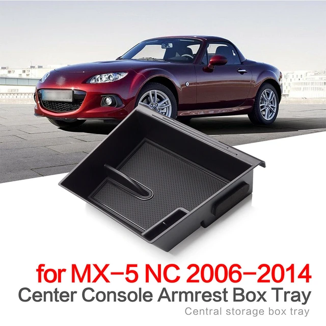 Für Mazda MX-5 NC 2006 ~ 2014 MX5 Armlehne Lagerung Box Center Konsole  Beflockung Organizer Container Halter Tablett Zubehör 2012 - AliExpress