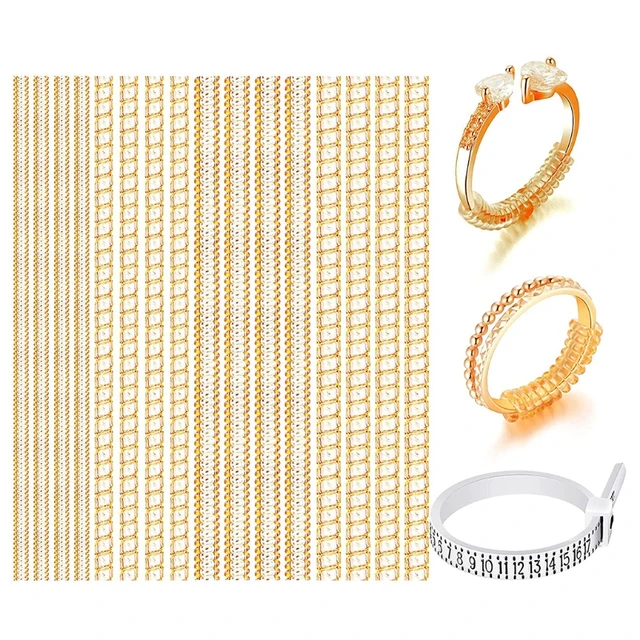 Lot De 6 Ajusteurs De Taille De Bague Pour Bagues Lâches - 6 Tailles Différentes - Transparents