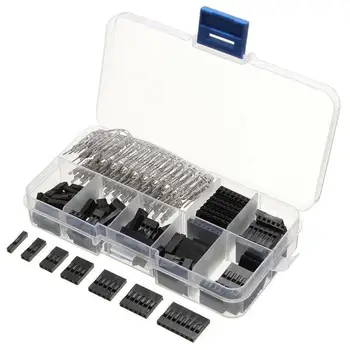 

310Pcs 2.54mm Wire Jumper Pin Header Connector Housing Male M/F Crimp Pins