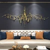 Nordic Light Luxury Wall Decorations Living Room Metal Modern Ornaments Bedroom Decorations Sofa Background Wall Pendants 3