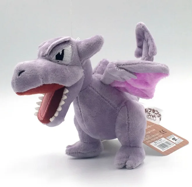13 см аниме карманные животные Aerodactyl Мягкие плюшевые куклы фиолетовый дракон Aerodactyl фигурка кукла игрушка Дети Рождественский подарок SA3231