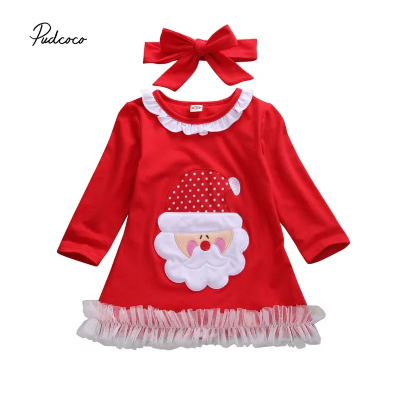 2019 весенне осенняя одежда для малышей рождественские Повседневные Вечерние