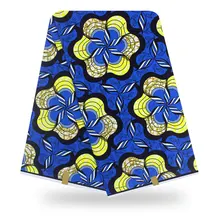 Высокое качество Анкара африканская вощеная ткань принтом Настоящая Африканская ткань с восковой печатью Анкара Ткань 6 ярдов африканская ткань