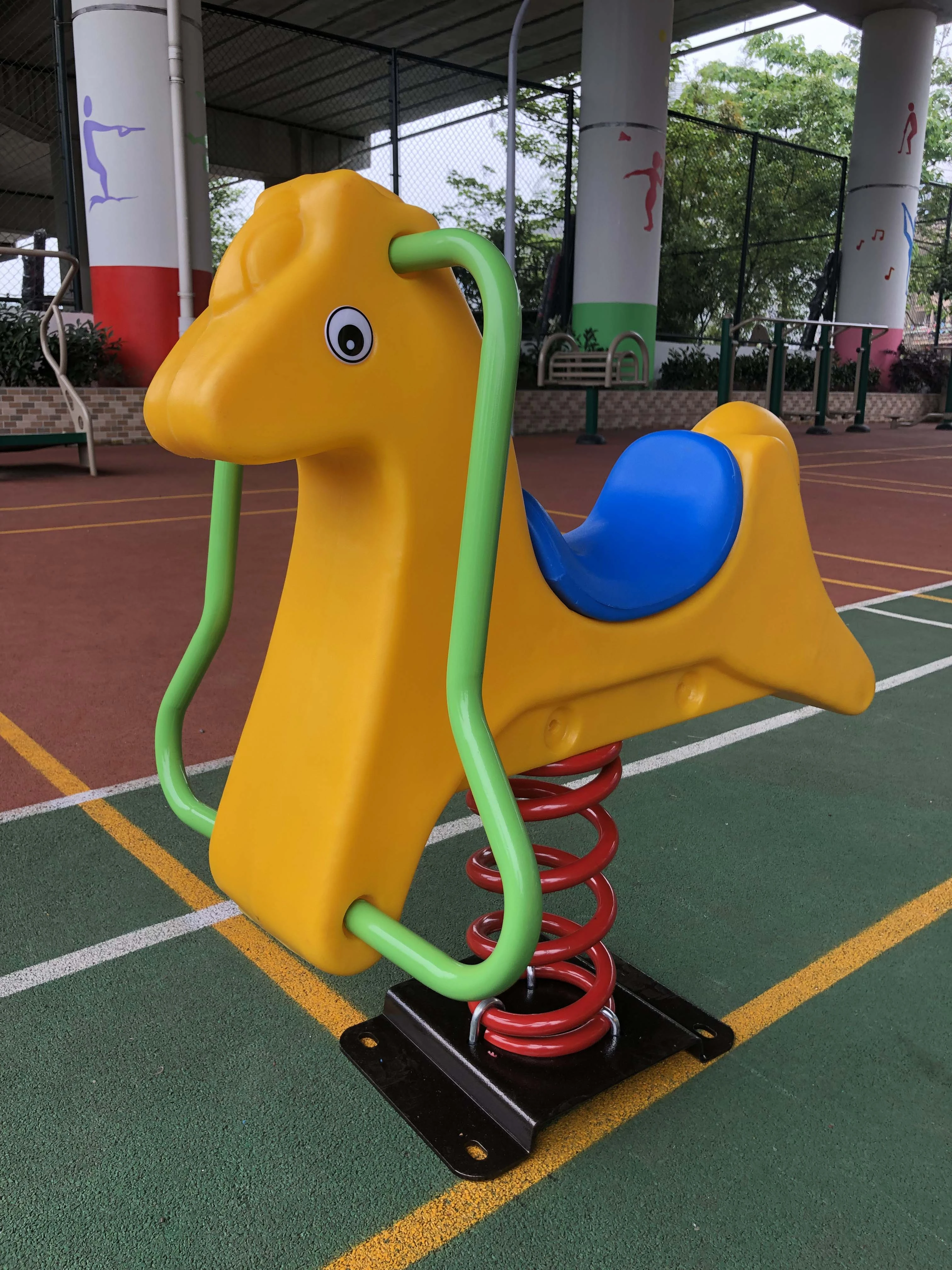 Balancoire D Exterieur Pour Enfants Jouet De Jardin Siege D Aire De Jeu Bebe Cheval Cheval