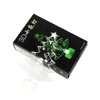 

Creative Santa Claus Led Night Light Colorful Flash Acrylic Light 3d Stereo Night Light Toy Gift Style Random Sent