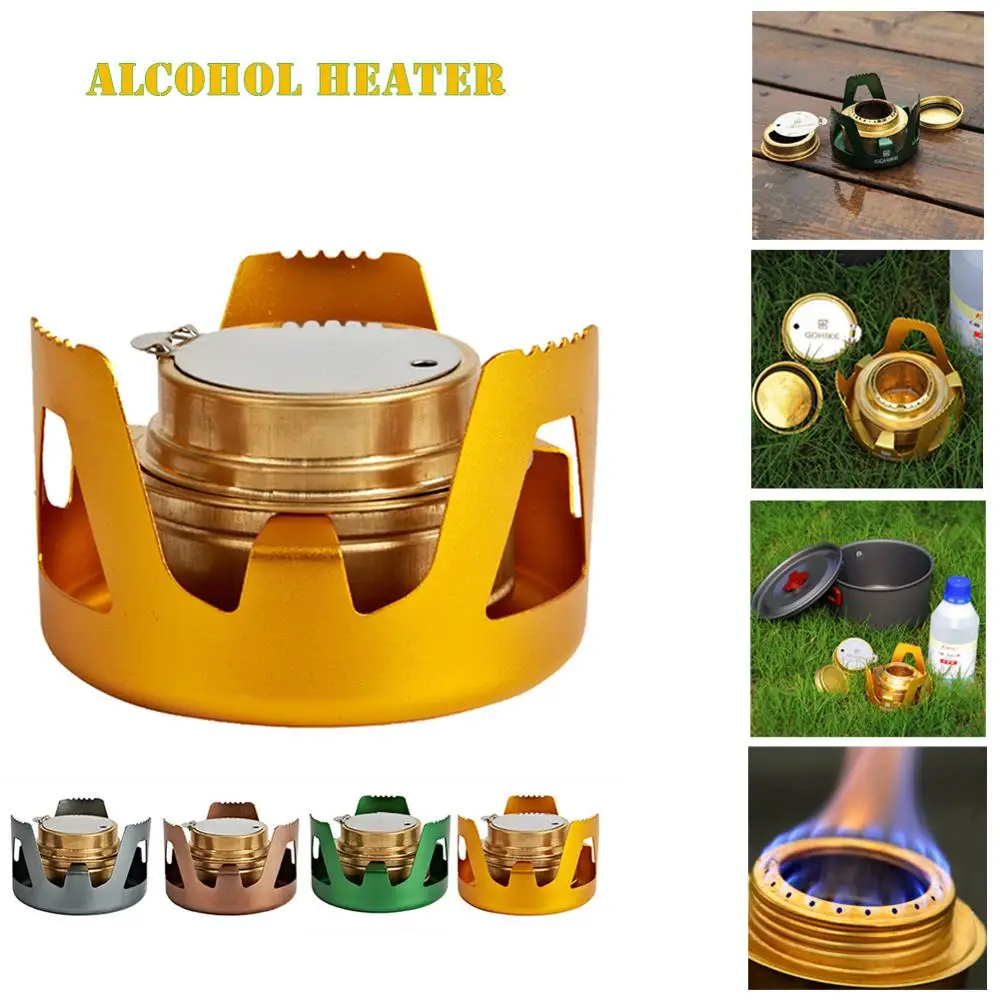 Открытый Кемпинг спиртовая плита медь портативный студенческий горячий горшок