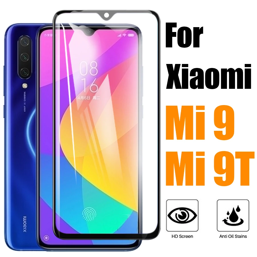 

Tempered glass for xiaomi mi 9t pro screen protector ksiomi mi9 se protective film guard temper glas mi9t xiomi 9 cc9 full cover
