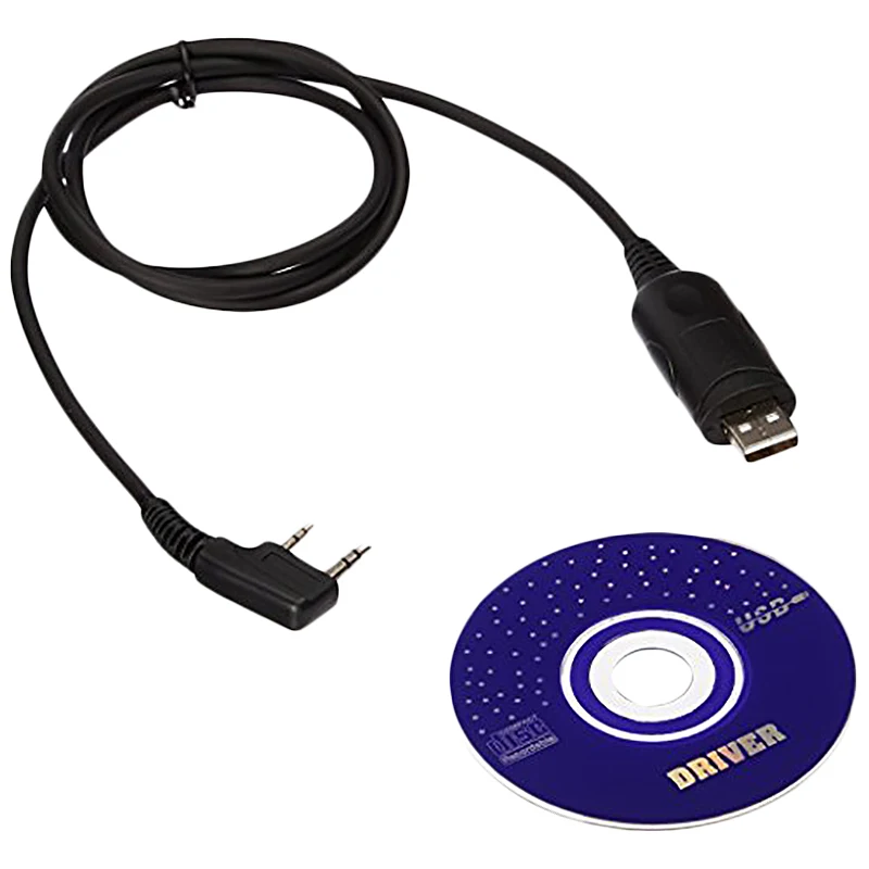 Usb Кабель для программирования для двухстороннего радио Uv-5R, Bf-888S, Bf-F8+ Uv-3R+ с Cd-драйверами для Mac Windows7/8/10/Xp
