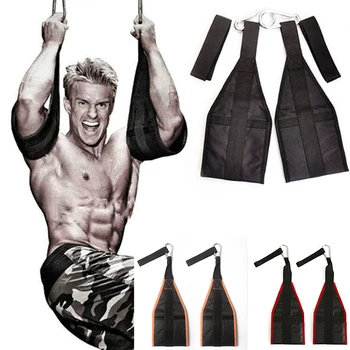 

New Fitness Support Suspension belt Sling Strap Abdominal Hanging Belt Chin Up Sit Up Bar Pull up Heavy Duty Muscle Training